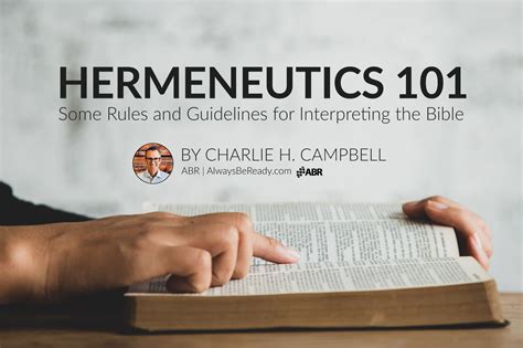 list 20 of hermeneutics principles